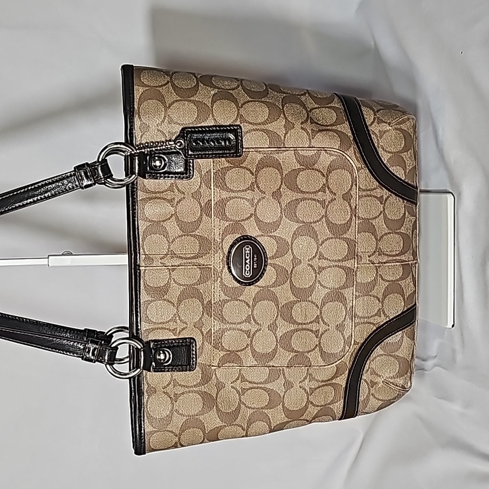 Coach Peyton Heritage Signature Tote